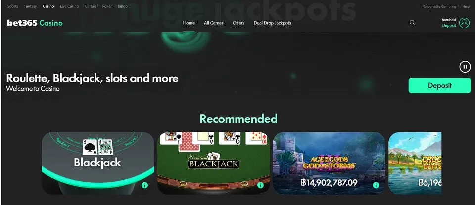 ประเภทของเกมที่ทาง bet365 เปิดให้บริการ