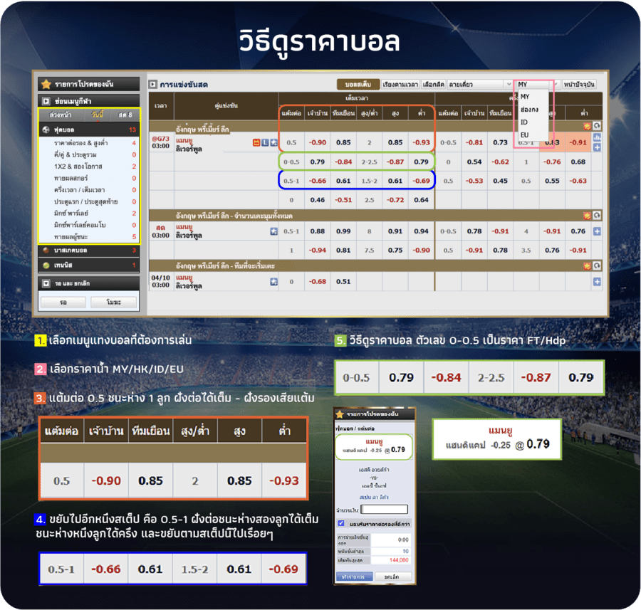 วิธีแทงบอลออนไลน์ผ่านมือถือ แทงบอล ยังไง